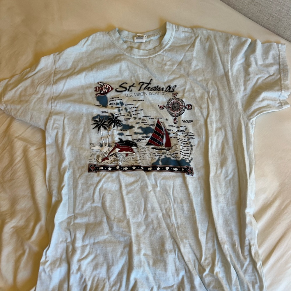 St. Thomas Graphic White T-Shirt
